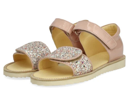 Angulus sandal lyserød/ rosa med glimmer